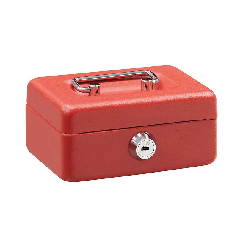 CAJA Caudales ROJA HUCHA 60X 125X85 MM Arregui 60X125X85 MM Rojo cajita