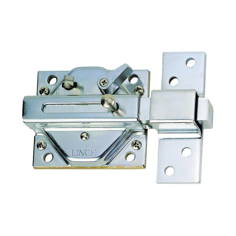 Cerrojo 2930 Hº Latonado LINCE 85X74 Mm puerta de madera latón