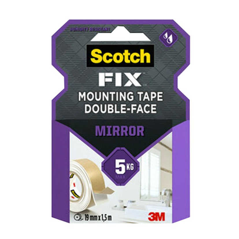 CINTA D/cara Mirror Mounting 19MMX1,5M 3M adhesiva