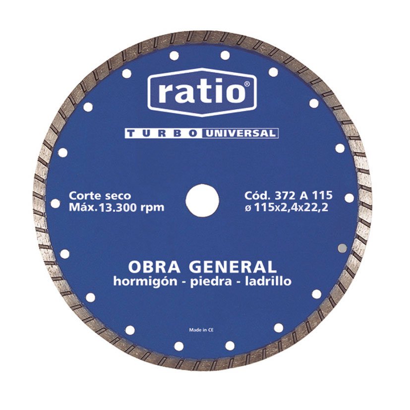 DISCO TURBO UNIVERSAL 115 MM.RATIO