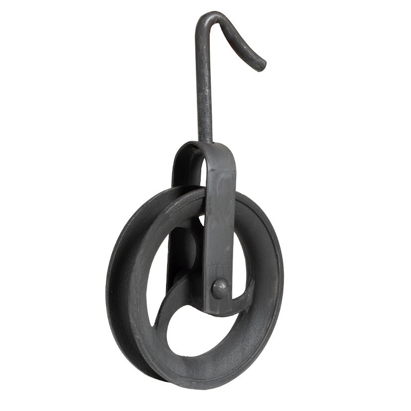 POLEA POZO Hº FDO S/guarda 160 MM cuerda