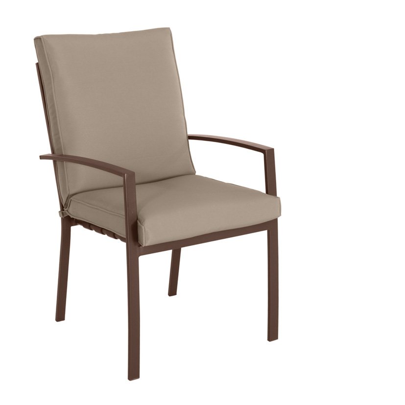 CONJ Madeira 6 Sillones+cojines 56X68X88 Cm 30 Cm mueble metal