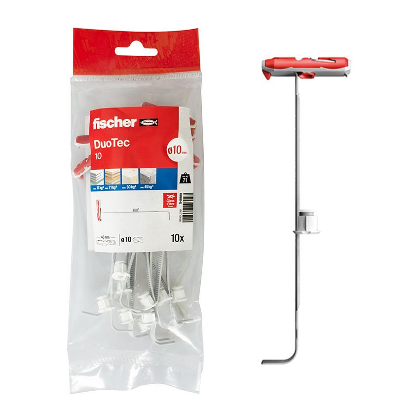 TACO DUOTEC 10MM PARA PLACA BOLSA 10 UD.