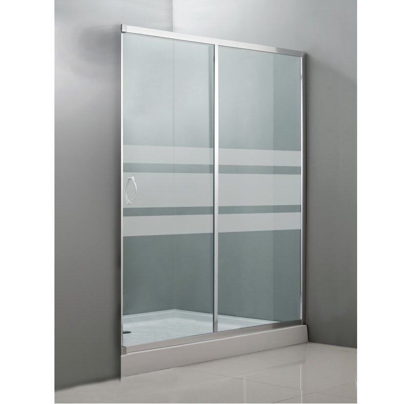 MAMPARA FRONTAL DUCHA 120cm CROMO 2P