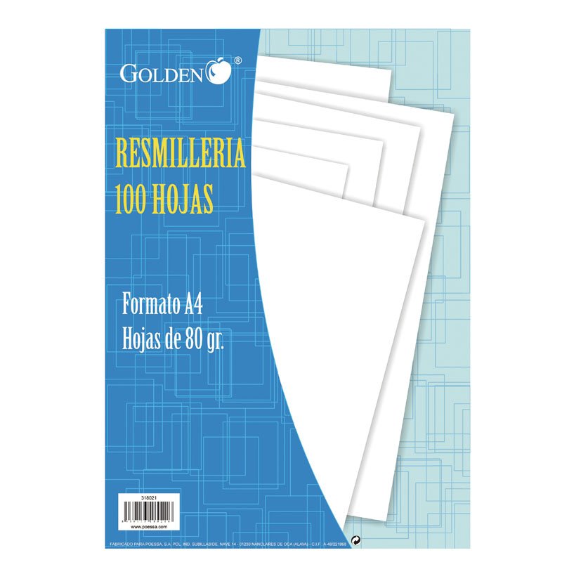Folios Blancos A4 80 GR PAQ 100H 80GR material oficina
