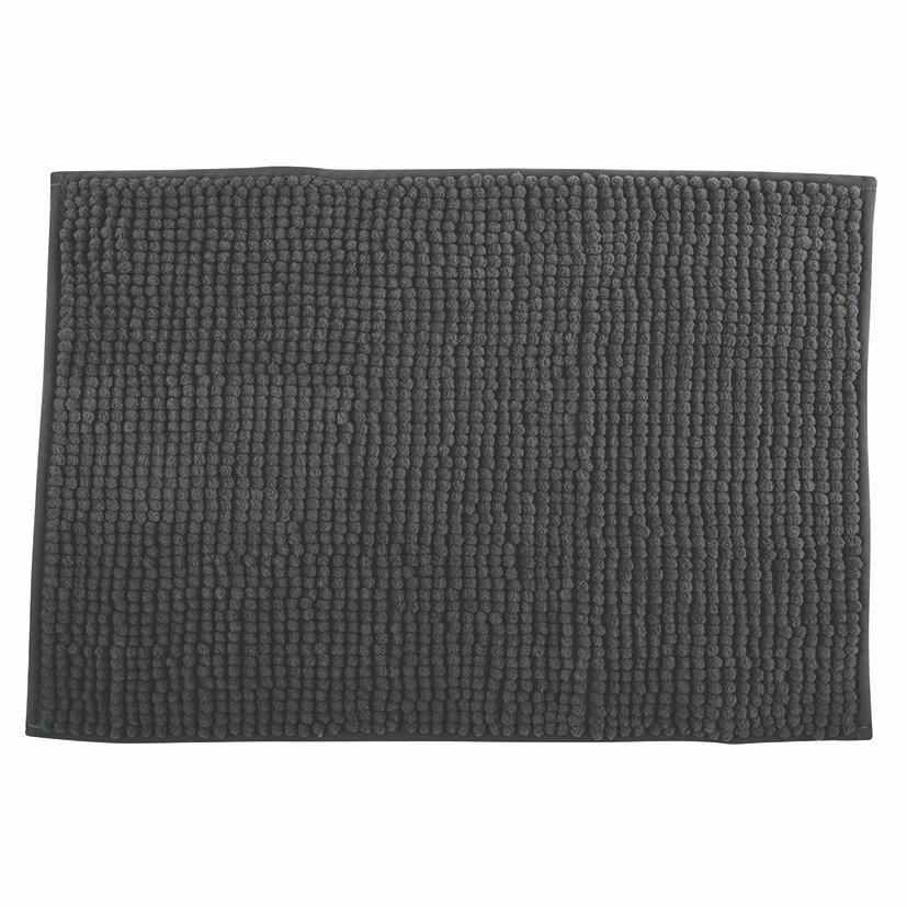 Alfombra Baño Chenilla Microf 40X60 GRIS Habitex 40X60 Cm