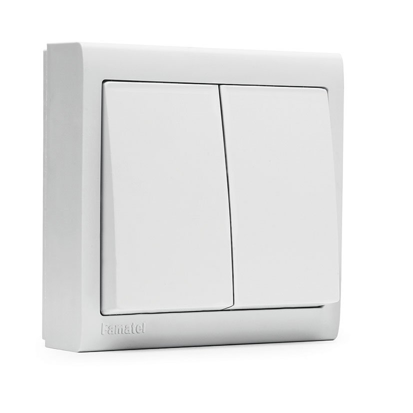 DOBLE CONMUTADOR SERIE 8000 10A-250V BL