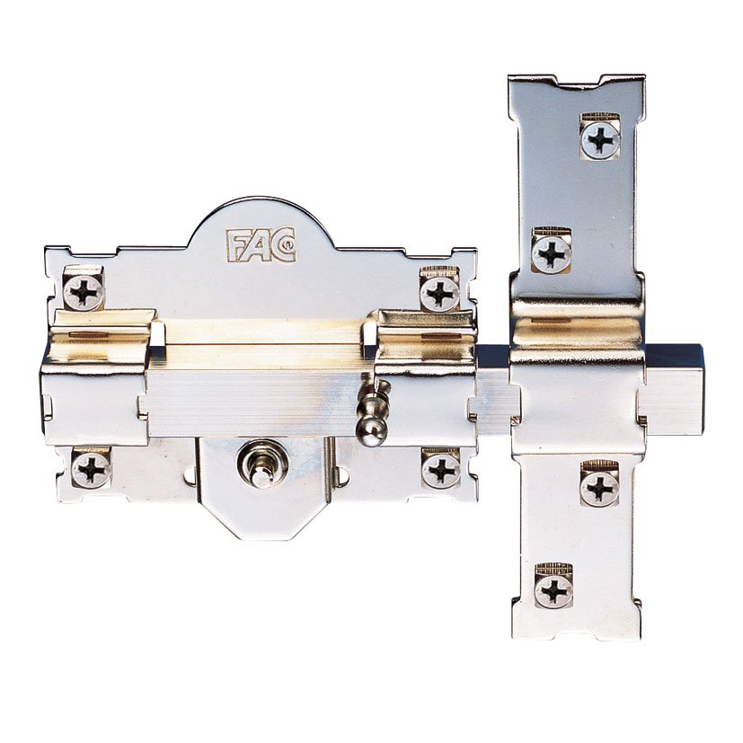 Cerrojo 201-R/80 Níquel Fac 50 Mm puerta de madera