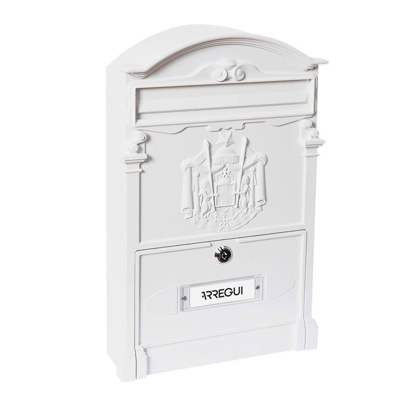 Buzón Aluminio RESID 26X9XH42 CM BLCO Arregui 26X9X42 Cm Blanco buzon exterior