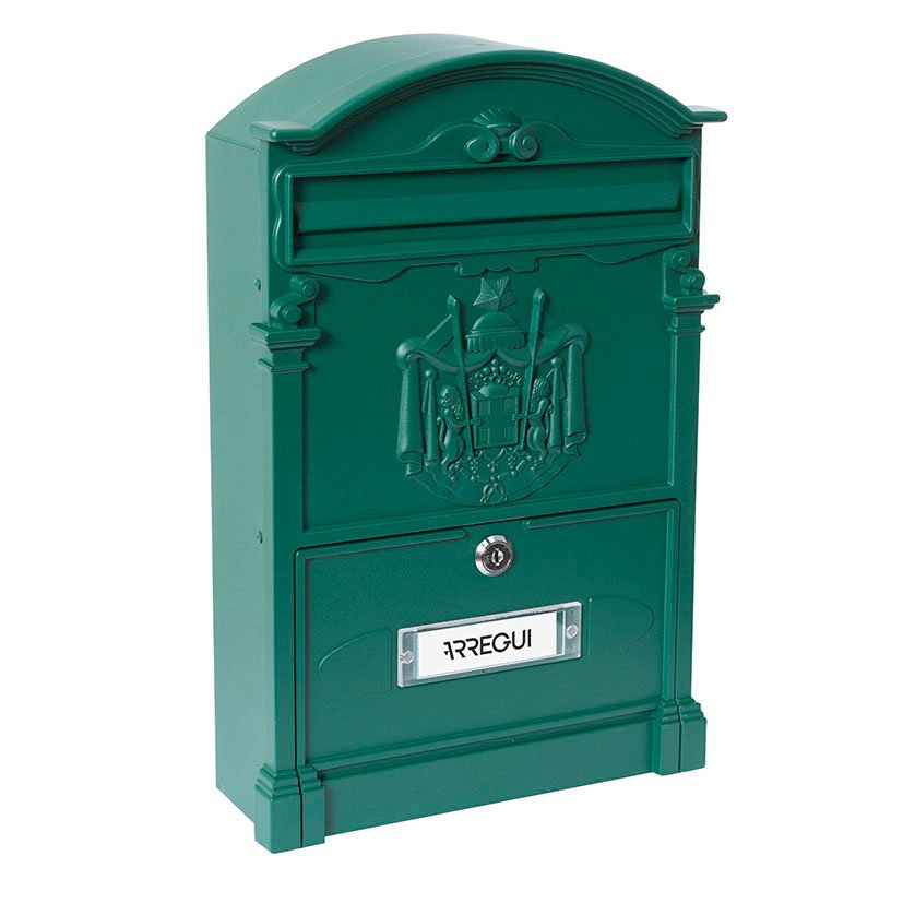Buzón Aluminio RESID 26X9XH42 CM VERDE Arregui 26X9X42 Cm buzon exterior