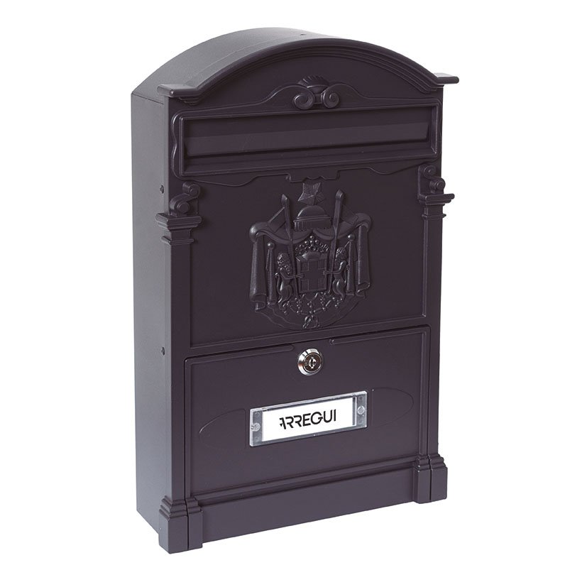 Buzón Aluminio RESID 26X9XH42 CM NEGRO Arregui 26X9X42 Cm buzon exterior