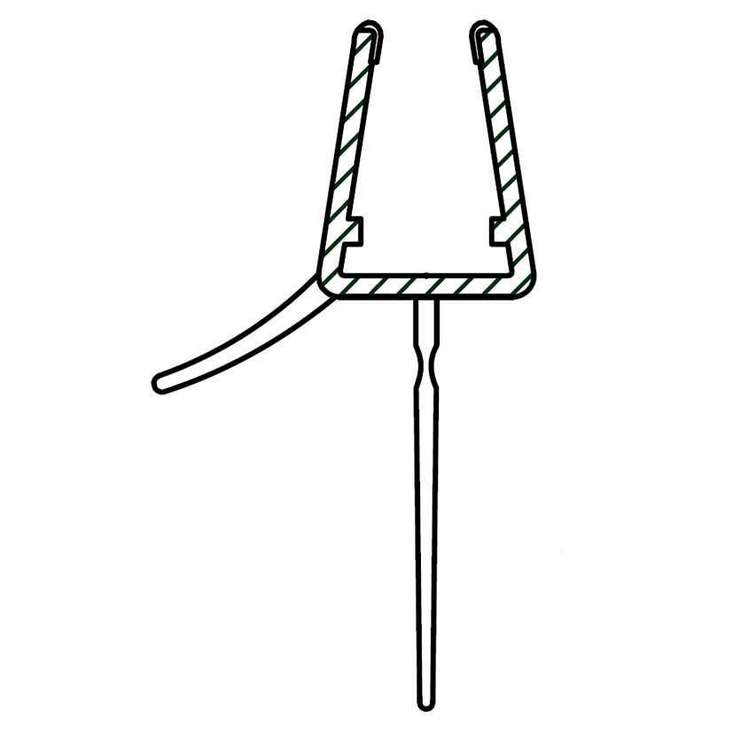 PERFIL 2 METROS VIERTEAGUA 19,5MM  6/8MM