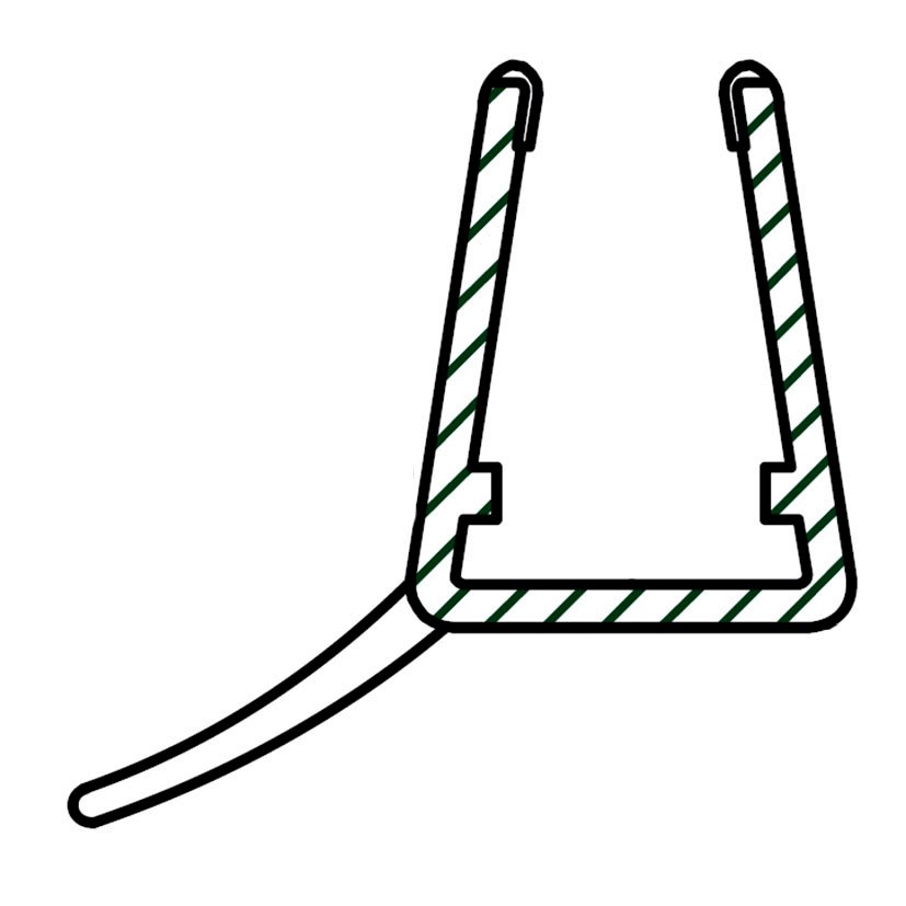 PERFIL 2 METR.VIERTEAGUA CENTRAL  6/8MM