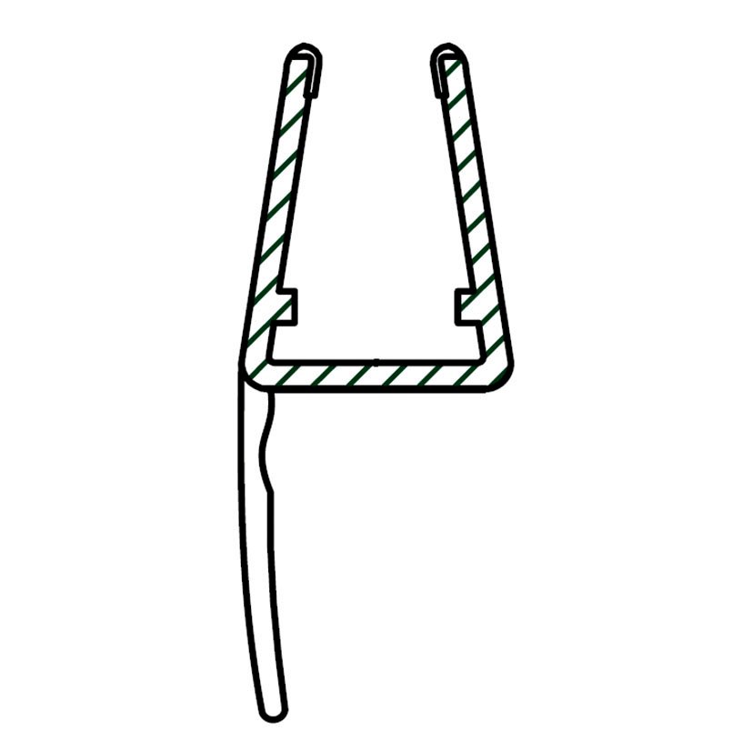 PERFIL 2 METROS JUNTA 13MM  6/8MM