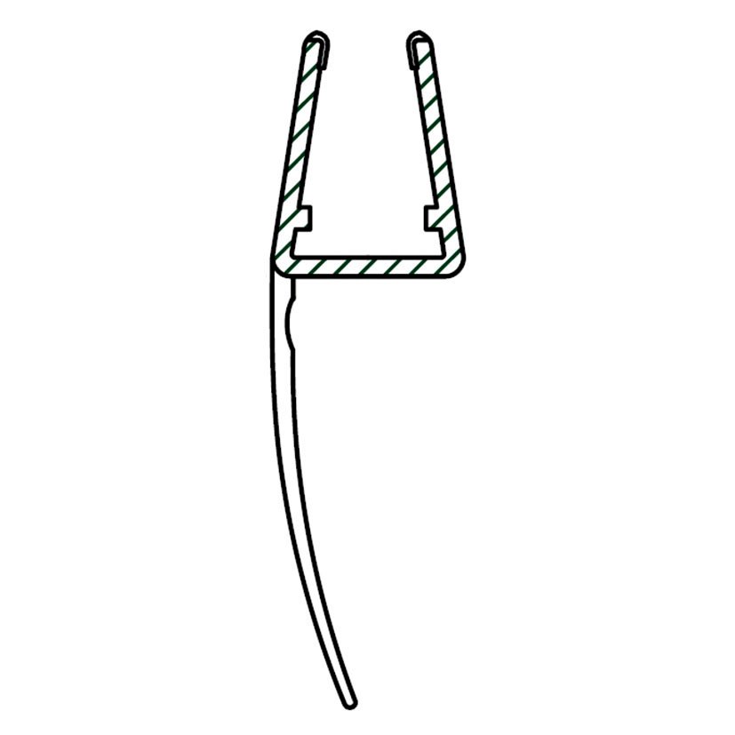 PERFIL 2 METROS JUNTA 23MM  6/8MM