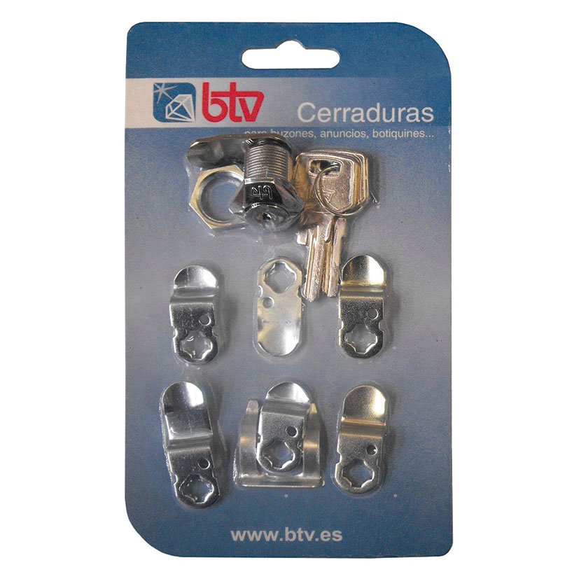 SET Cerraduras Buzones BTV Cromado Ref. 204D50