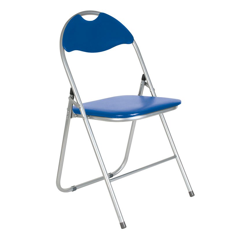 SILLA Metalica Plegable Metal/azul 44X45X78 Cm auxiliar