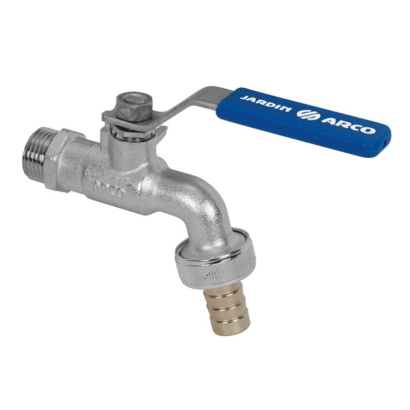 GRIFO CURVO MANDO PALANCA 1/2X1/2"XDIA15