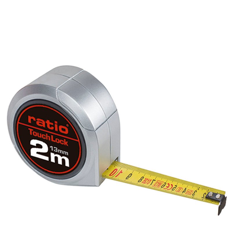 Flexometro CINTA 13/2 MTS TOUCH LOCK RATI RATIO 13 Mm métrica flexómetro
