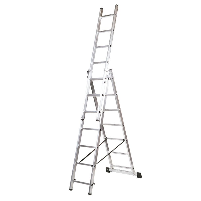 Escalera Transf Aluminio 3X7 Peldaños Altipesa profesional