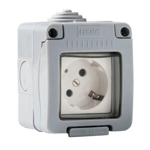 BASE TT LATERAL ESTANCO 16A-250V  DUOLEC