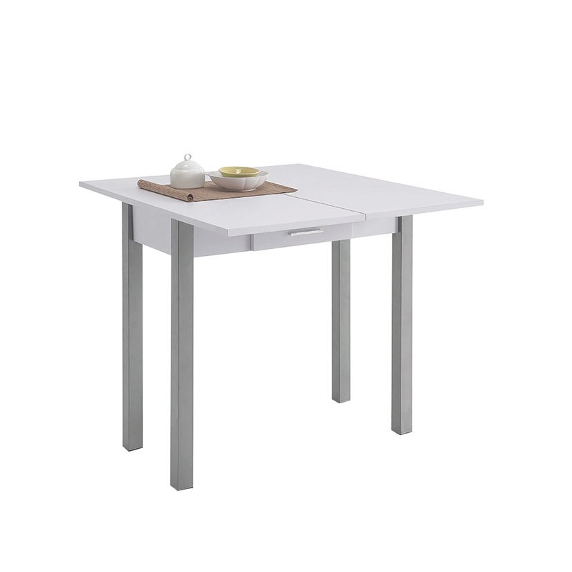 MESA Cocina LIBRO 90X40/80XH76 CM BL 80X90X76 Cm