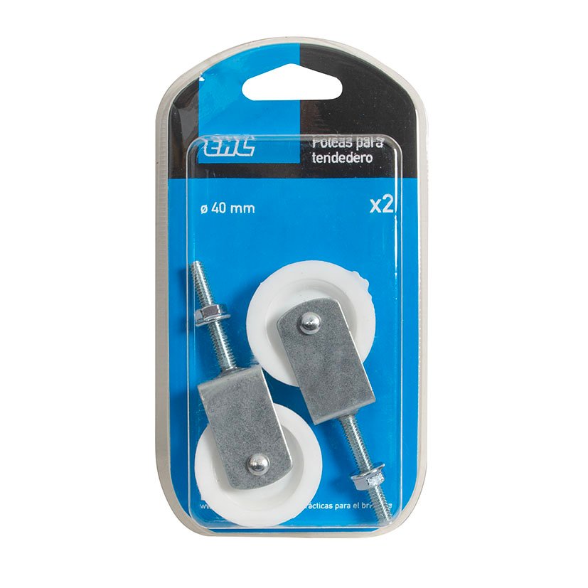 POLEA TENDEDERO.R.NILON.TUERCA S/G.2 UNI