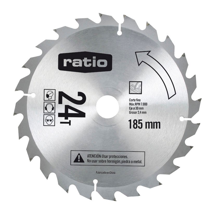 SIERRA CIRCULAR D.185X2,4X30MM.24Z RATIO