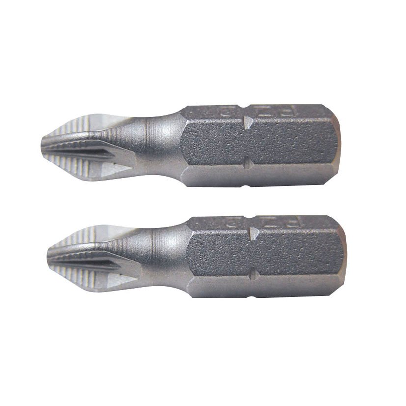 Puntas 25 MM POZI Nº 2 Juego 2 RATIO 25 MM atornillado portapunta