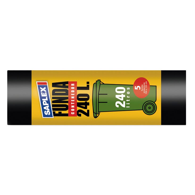 FUNDA CONTENEDOR 120X135CM. 240L. 5 UN.