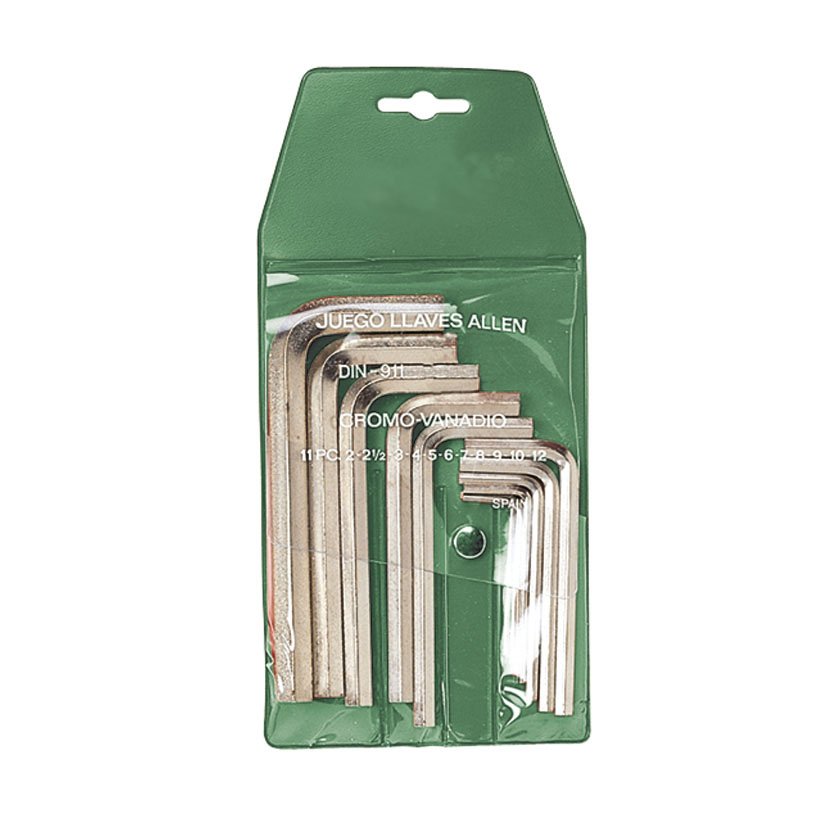 LLAVE ACOD ALLEN CHR-V C/EST Juego 11 RATIO 12 Mm llav vaso