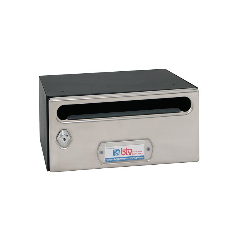 Buzón INT HORIZ Mercurio 245X 250X124 MM Btv 245X250X124 MM Inox buzon interior