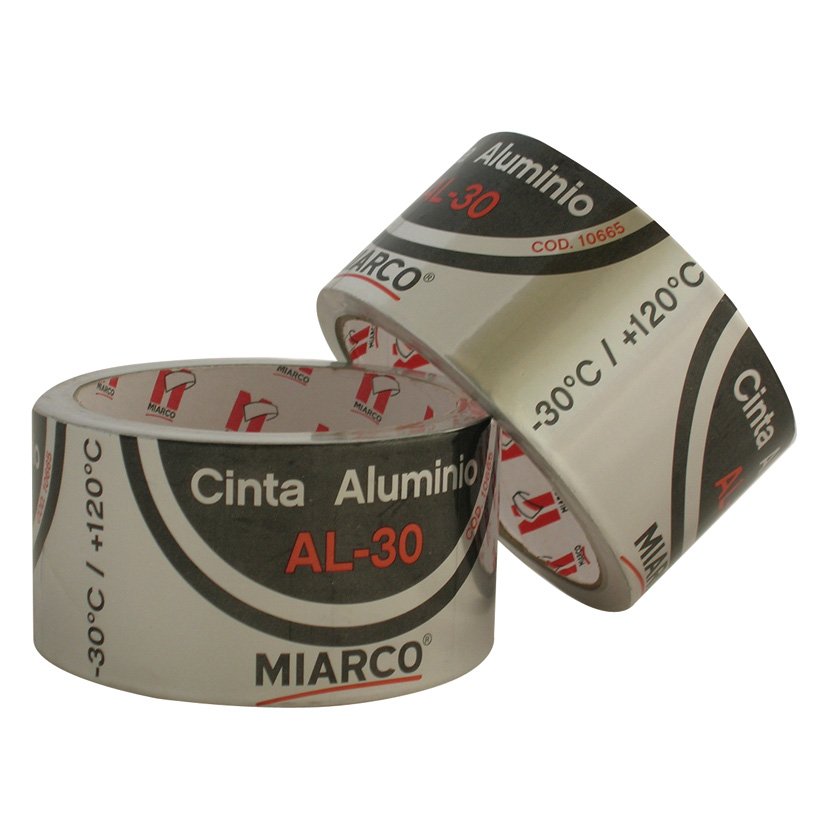 CINTA Adhesiva DE Aluminio 50MMX10M Miarco 10 M 50 Mm
