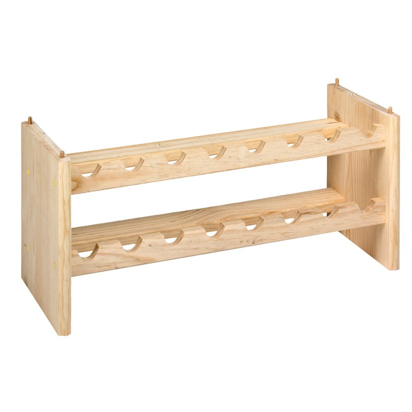 Botellero PINO S/barnizar KATEA 16 8X30X27 Cm verdulero