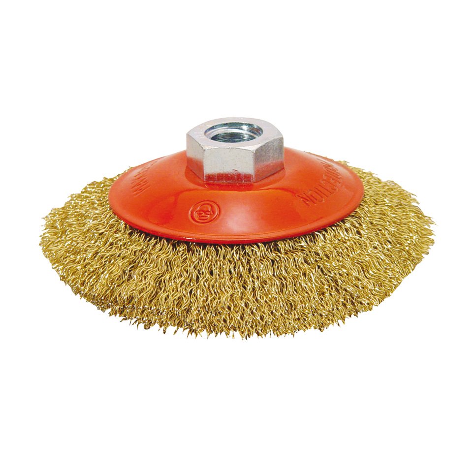 Cepillo Conico ACERO Ondulado 100 MM RATIO 100 MM abrasivo electroportatil