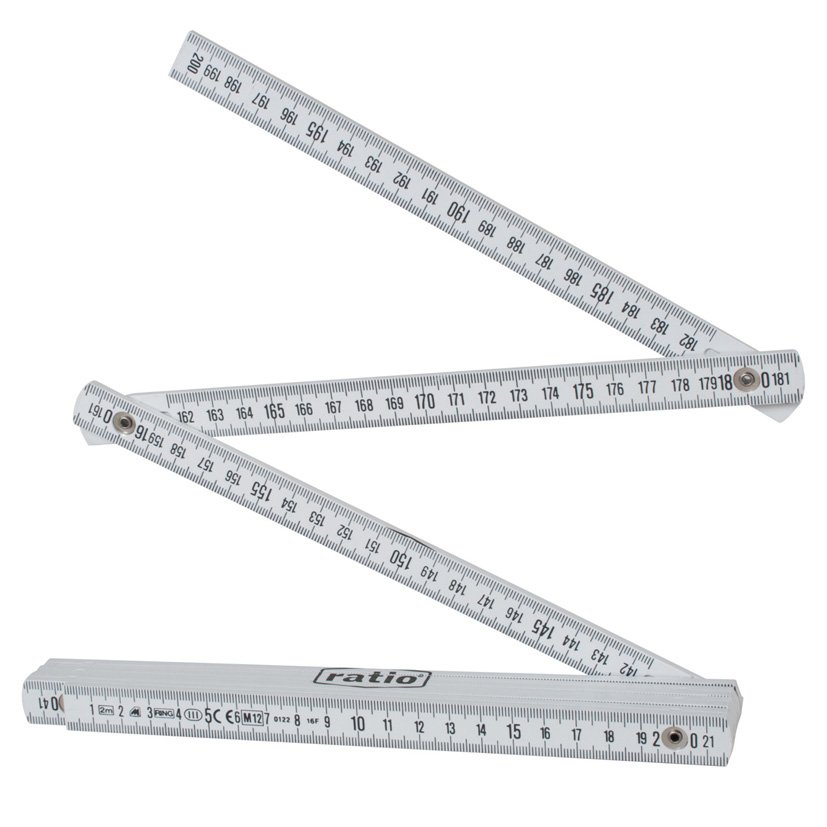 METRO FIBRA Vidrio 2M (10 Varillas)ratio 2 M cinta métrica