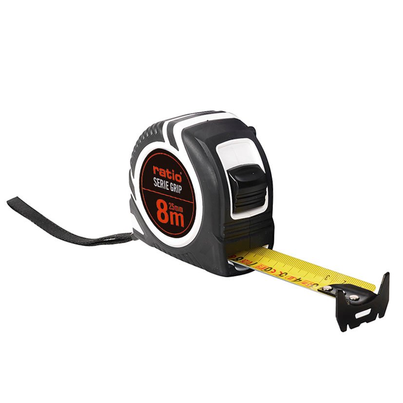 Flexometro CINTA 25/8 M GRIP RATIO 25 Mm métrica flexómetro