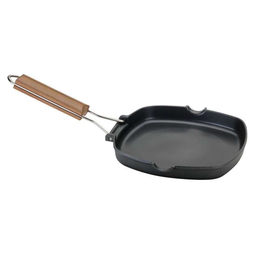 ASADOR PLANCHA ALUM. FUNDIDO 28X28 CM.
