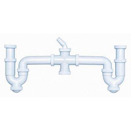 SIFON CURVO DOBLE R.EXT.+2 TOMAS ELECT.