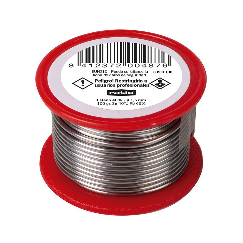 Estaño 40% 1,5 MM 100 GR RATIO 1,5 MM 100GR consumibl soldadura