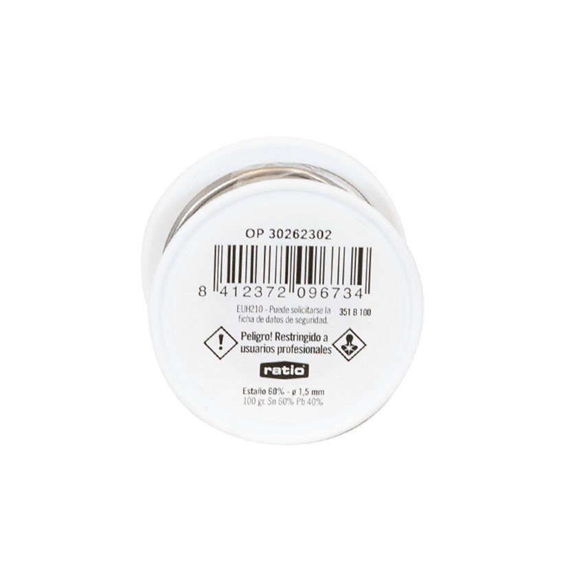 Estaño 60% 1,5 MM 100 GR RATIO 1,5 MM 100GR consumibl soldadura