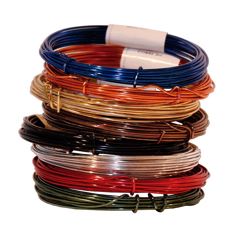 Alambre ALUM Anodizado 1,50MMX5M Marron Marrón alambr aluminio