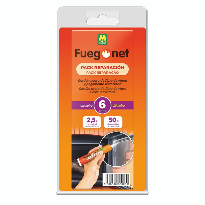 CORDÓN AISLANTE FIBRA Ø10X2,5M+PEGMENTO