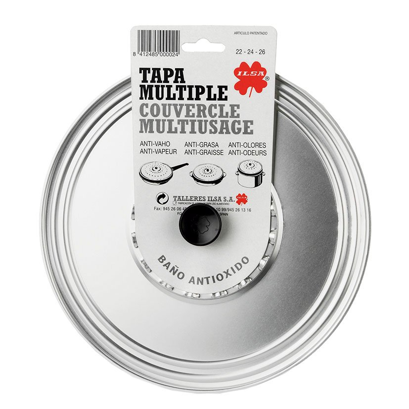 TAPADERA ANTIVAHO ALUMINIO, 36 CM.