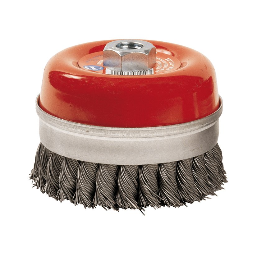 Cepillo TAZA Alambre Trenzado 85 MM RATIO 50 Mm abrasivo electroportatil