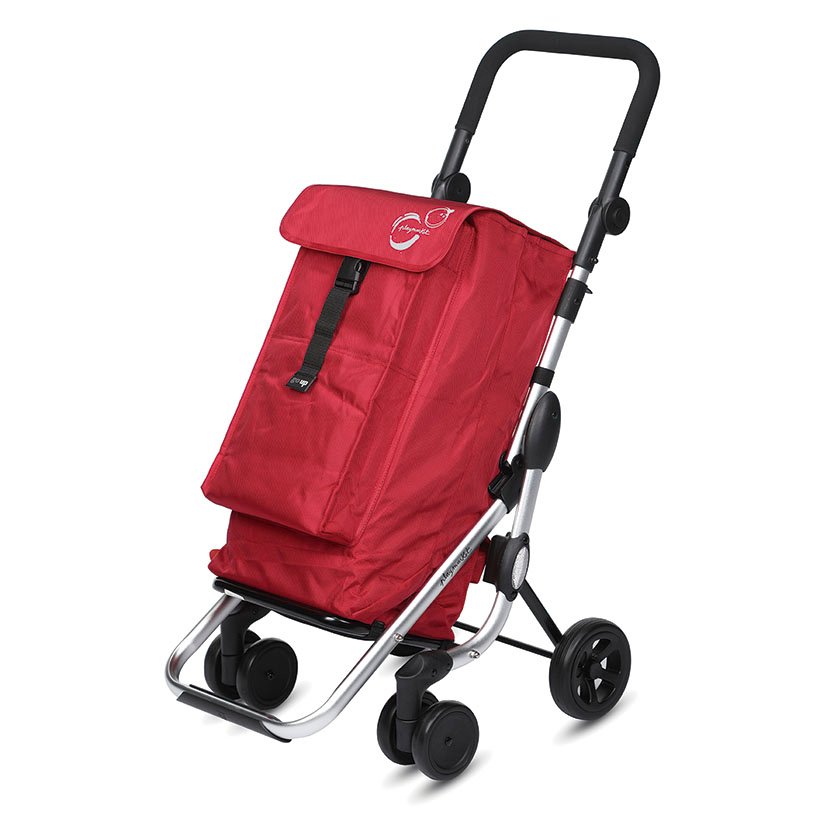 CARRO Compra Plegable GO UP PROMO Charme Playmarket Rojo bolsa