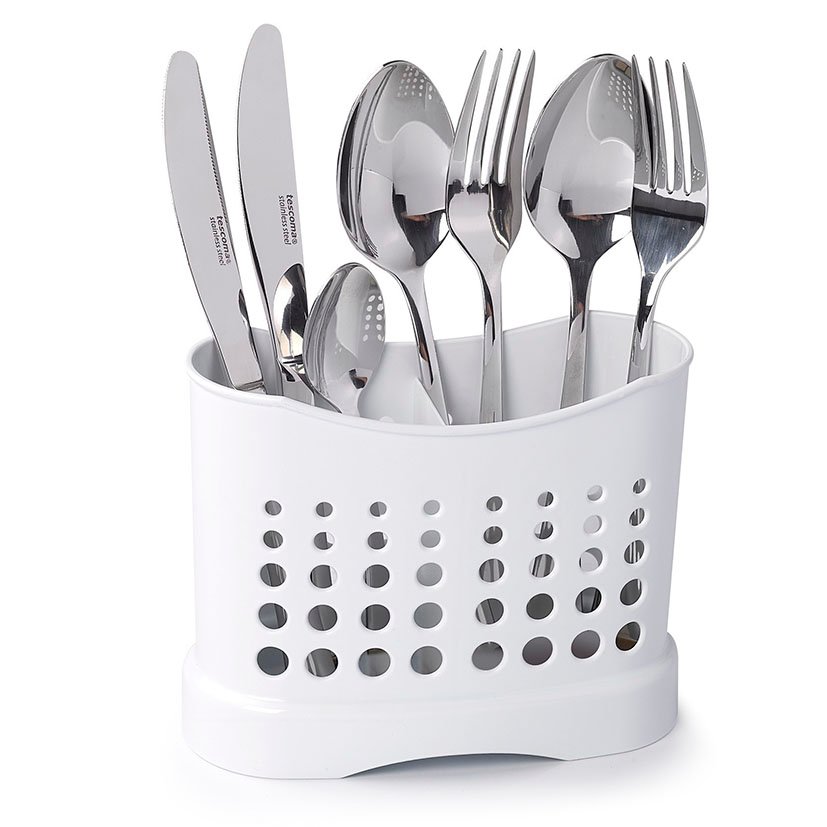 Escurrecubiertos HOLES Blanco 5X8X13 Cm escurreplato