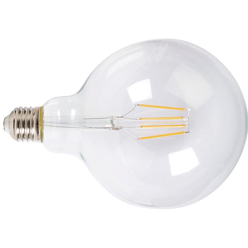 LAMP.LED FILAM.GLOBO G125  8W 6400K TRAN