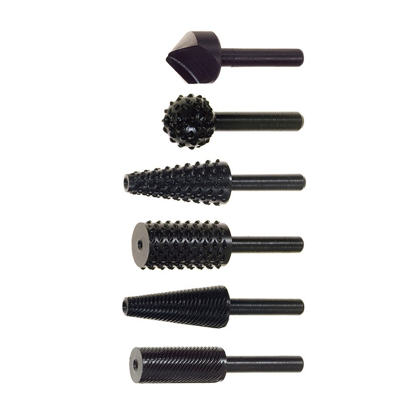 6 RASPAS SURTIDAS (3 MADERA, 3 METAL)