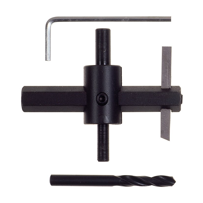 Cortacirculos Ø20/123 MM CON BROCA HSS Ø6 RATIO 123 MM sierra corona